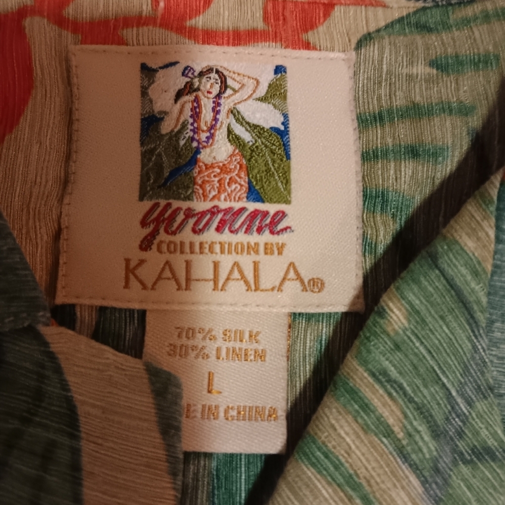 Green Silk Linen Men's Shirt